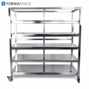 Mobile Stainless Steel Shelf Cart