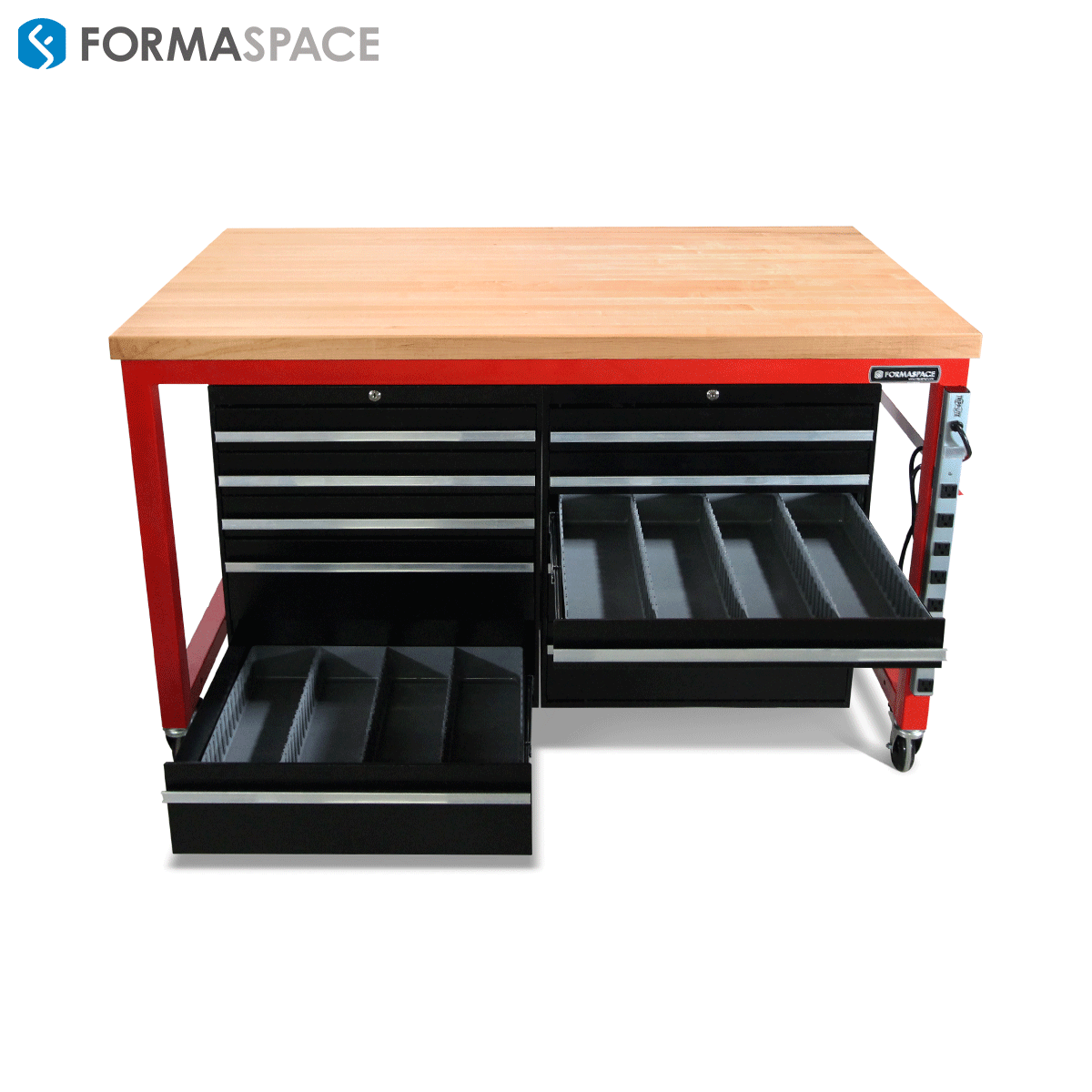 tool storage system with locking drawers