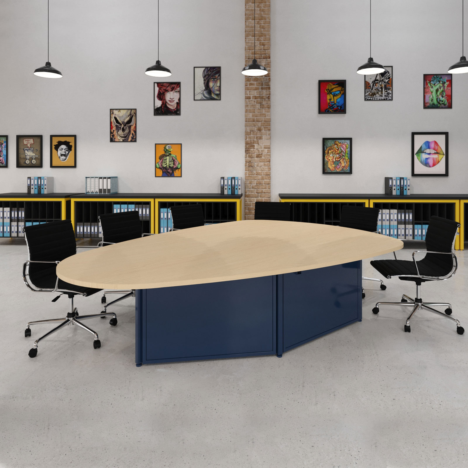 custom conference table veneer top