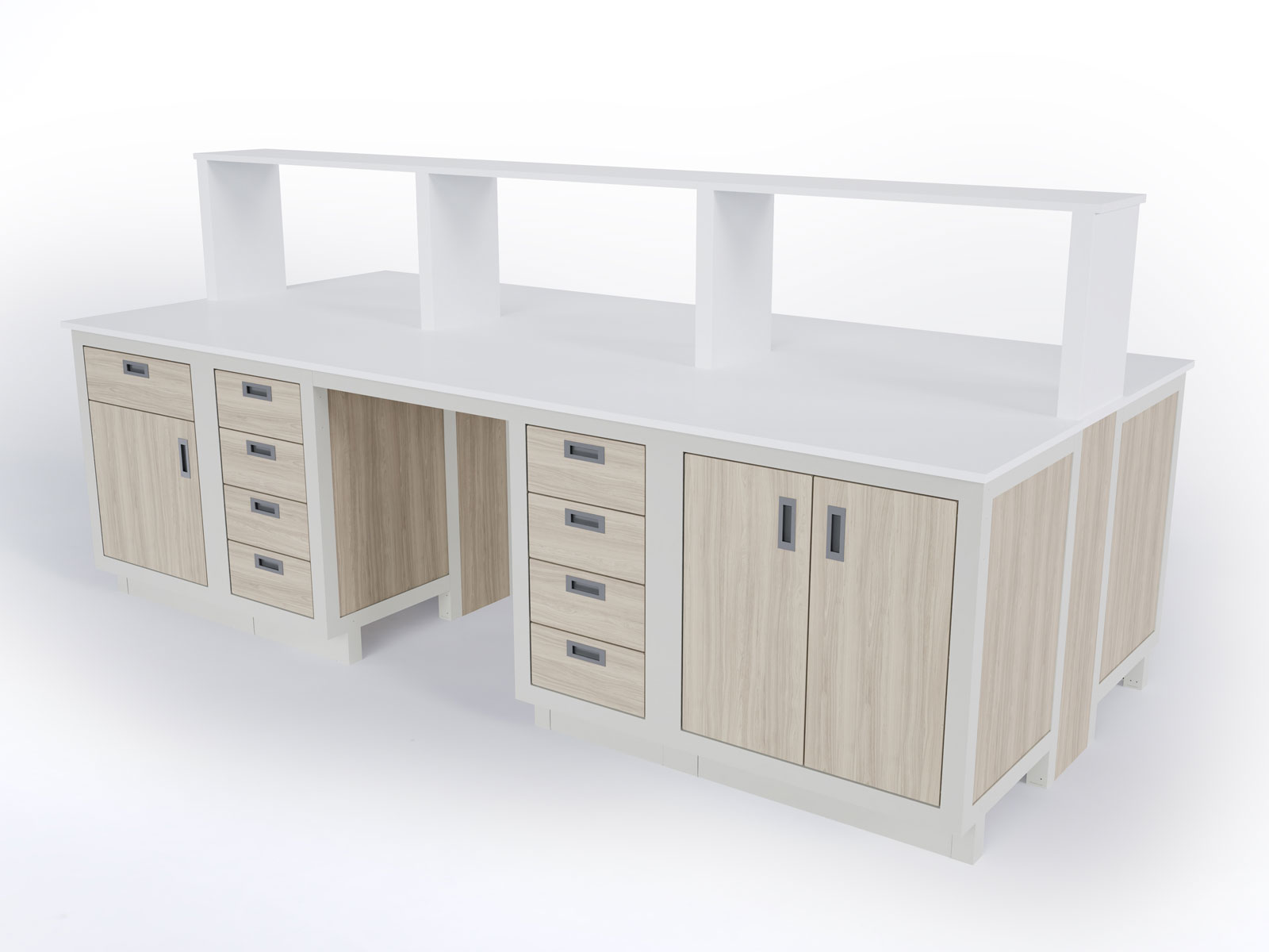 rgx modular casework with epoxy top and phenolic front panels