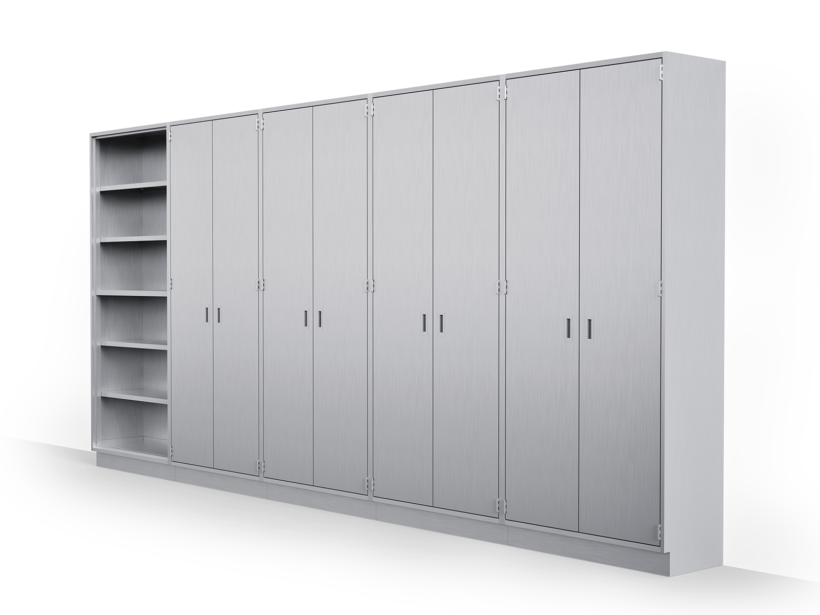 stainless steel storage cabinets with shelves