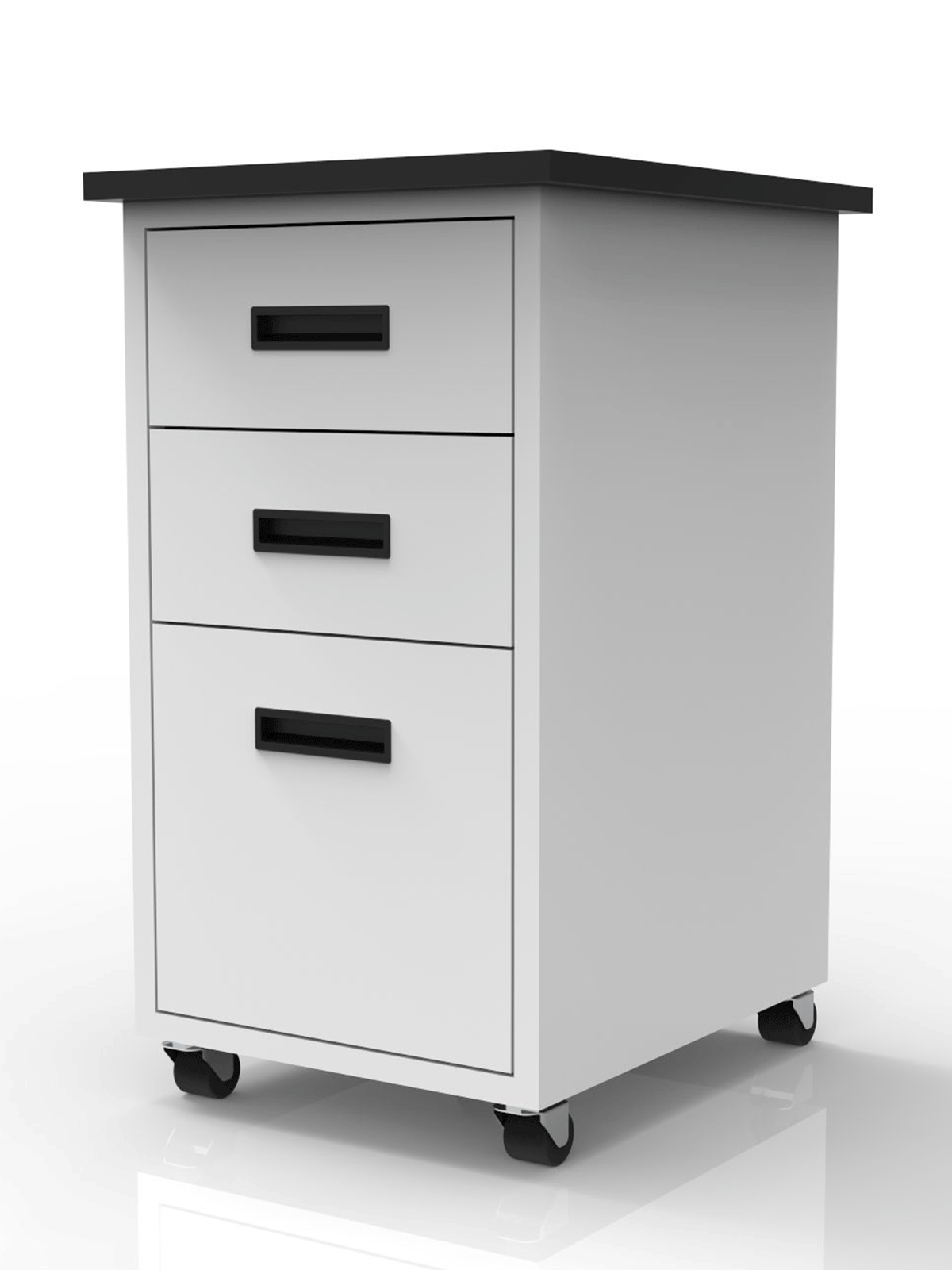 storage cart on casters with drawers