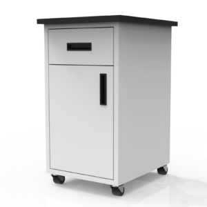 White Mobile Storage for Office Space of a Pharmaceutical Company